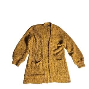 American Eagle Medium Mustard Oversized    Cabincore Eclectic Grandpa Cardigan